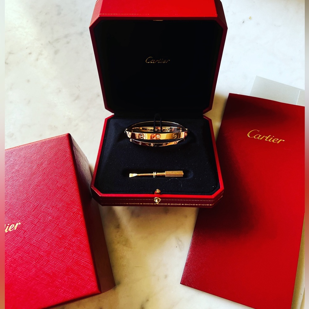 Cartier Love Double Bracelet with Diamonds